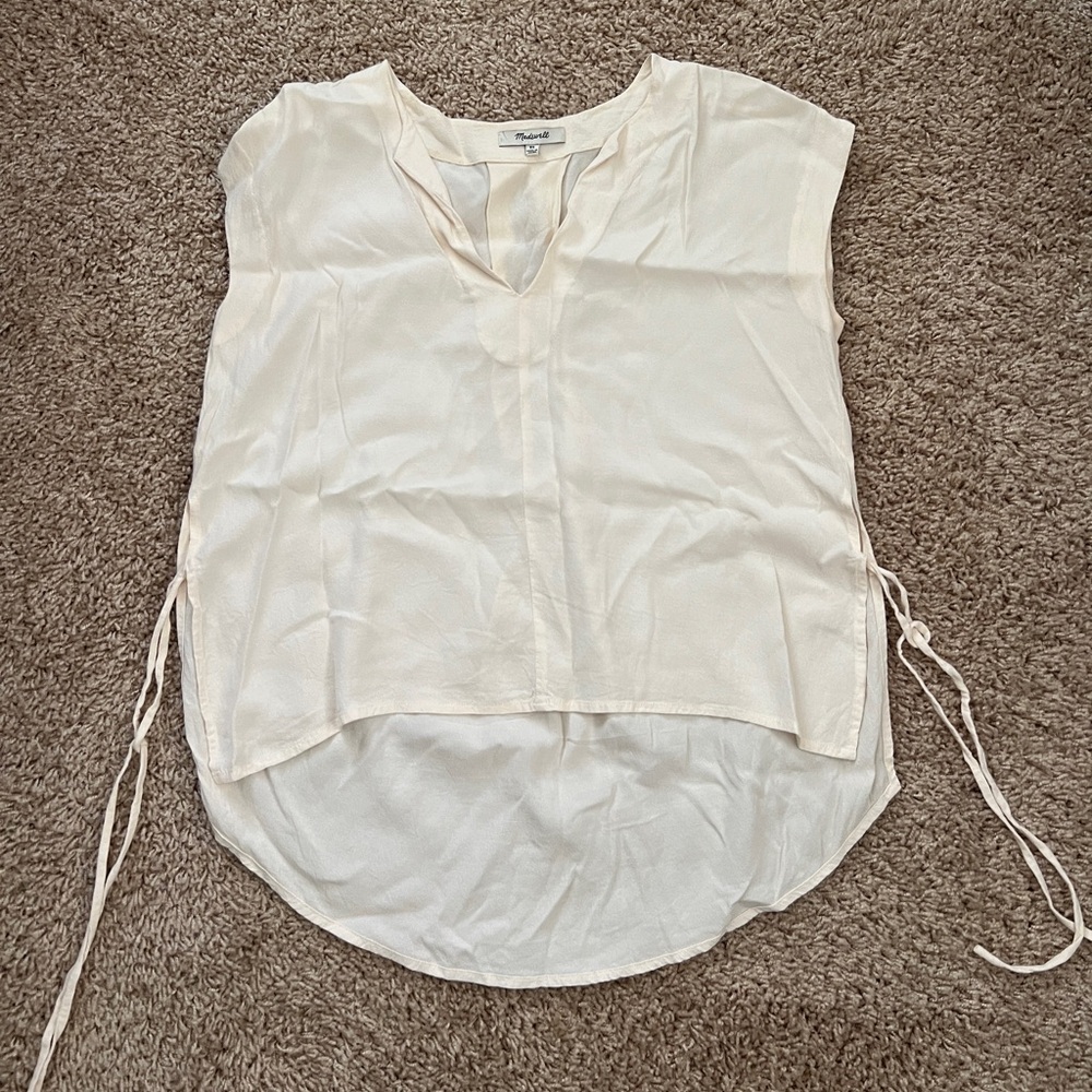 Madewell Cream Summer Top